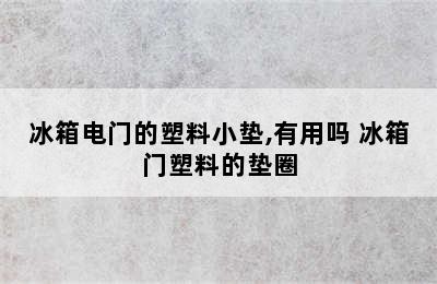 冰箱电门的塑料小垫,有用吗 冰箱门塑料的垫圈